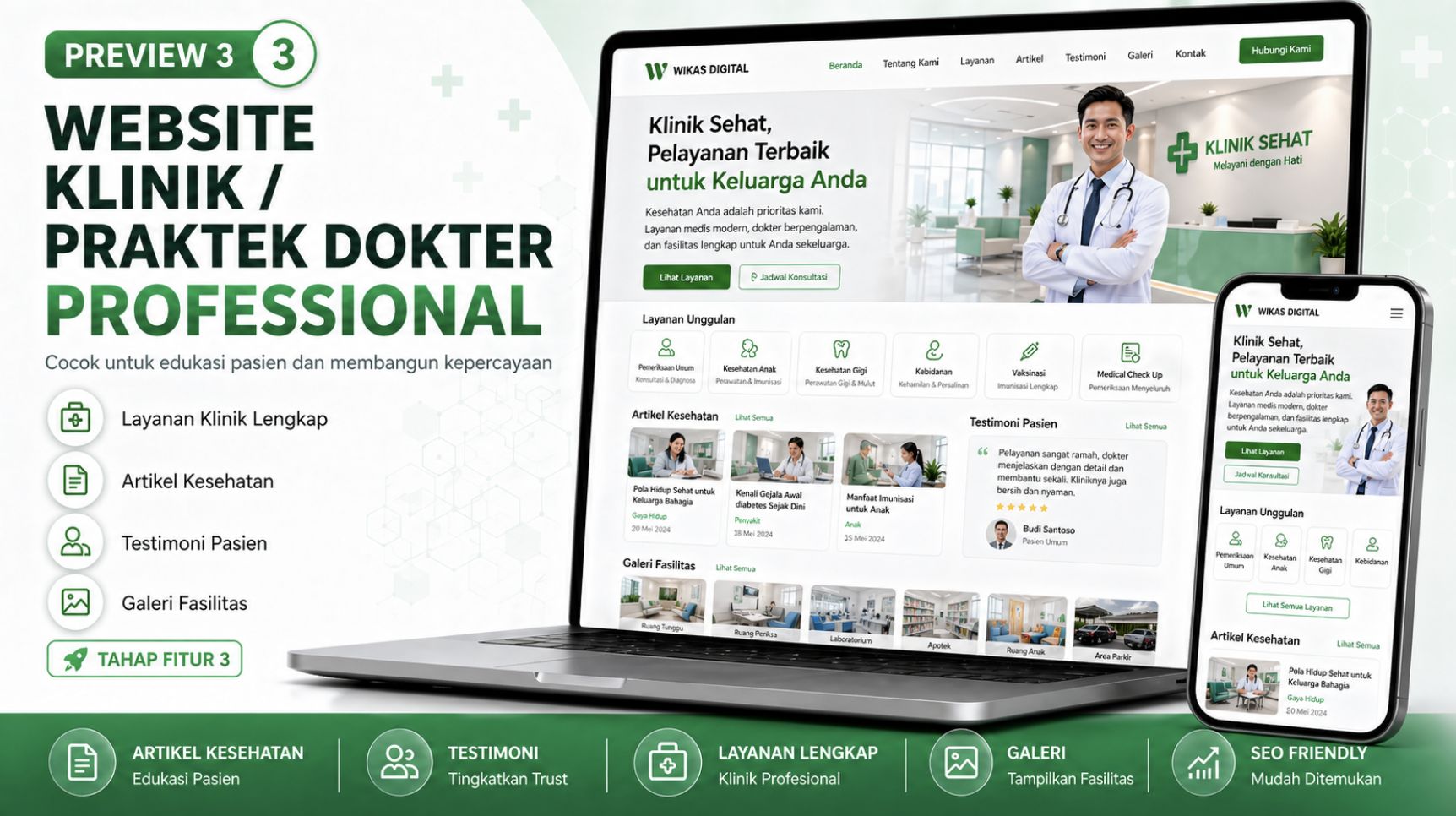 Website Klinik / Praktek Dokter thumbnail 3