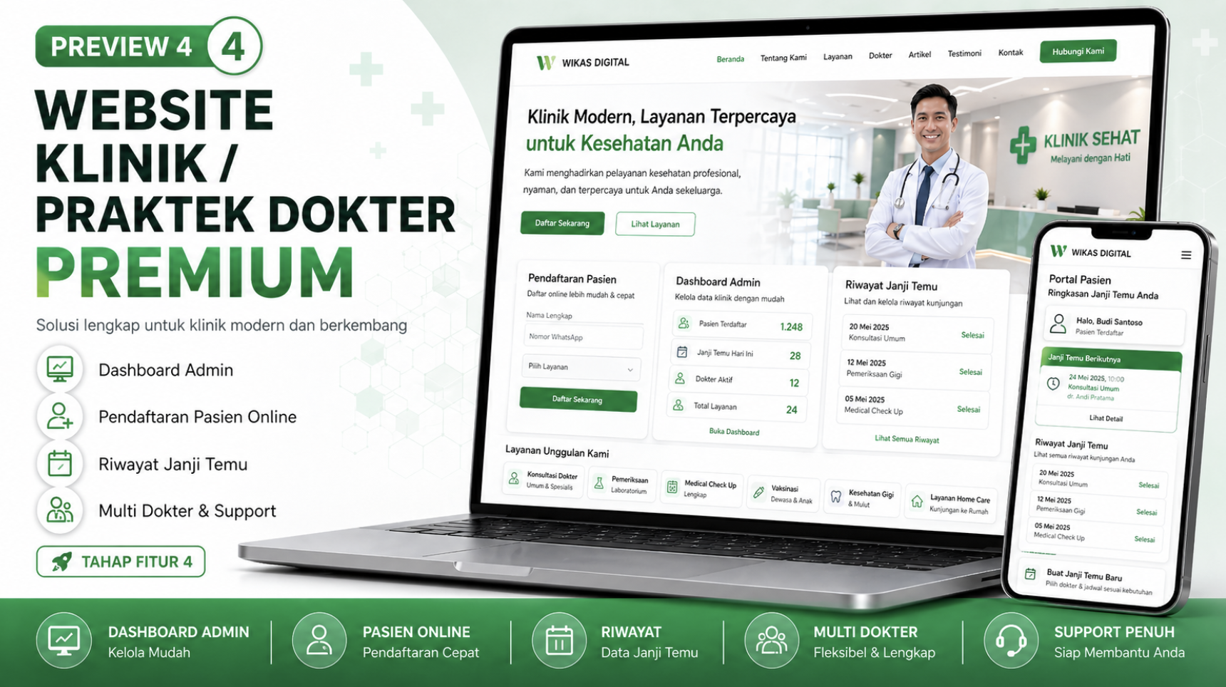 Website Klinik / Praktek Dokter thumbnail 4