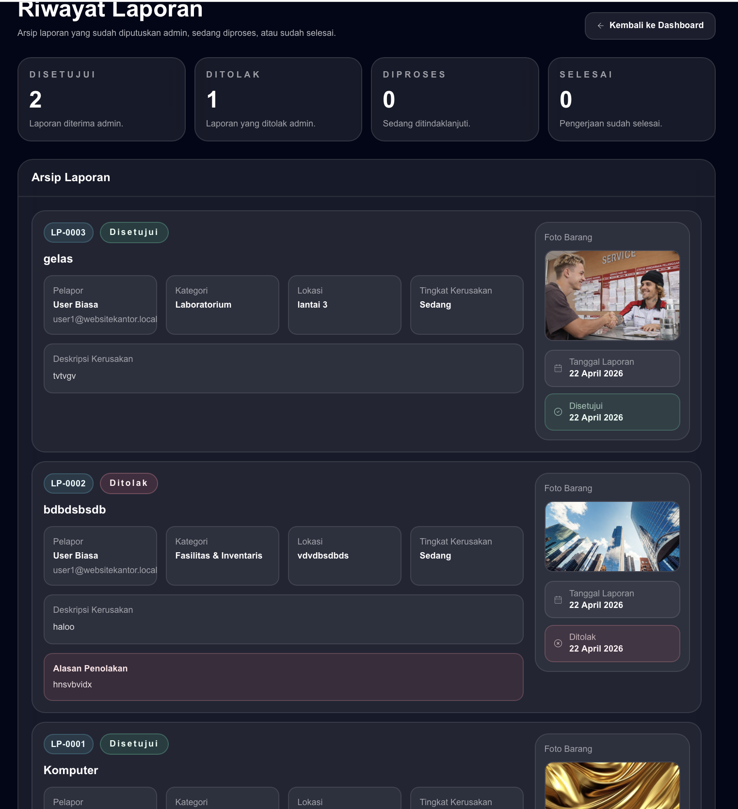 Website Login Laporan Barang Rusak thumbnail 3